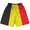 Belgium Country Flag Lacrosse Shorts Made In USA