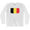 Belgium Country Flag Mens Cotton Long Sleeve T-Shirt