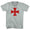 Crusader Cross Mens Tri-Blend V-neck T-shirt