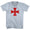 Crusader Cross Mens Tri-Blend V-neck T-shirt