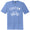 Custom Text Arched Over A Vintage Bike White Ink On Mens Tri-Blend DTG T-shirt