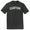 Arched Custom Text White Font Mens Tri-Blend DTG Black T-shirt 