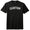 Arched Custom Text White Font Mens Tri-Blend DTG Black T-shirt 