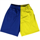 Dark Royal and  Yellow