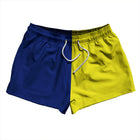 Dark Royal and  Yellow