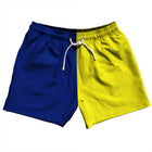 Dark Royal and  Yellow
