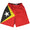 East Timor Country Flag Lacrosse Shorts Made In USA