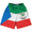 Equatorial Guinea Country Flag Lacrosse Shorts Made In USA