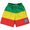 Ethiopia Country Flag Lacrosse Shorts Made In USA