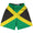 Jamaica Country Flag Lacrosse Shorts Made In USA
