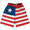 Liberia Country Flag Lacrosse Shorts Made In USA