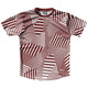 Red Maroon and White