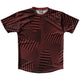 Red Maroon and Black