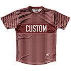 Red Maroon and White