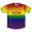 Rainbow Ombre Finish Line Running Shirt Track Cross Made In USA