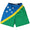 Solomon Islands Country Flag Lacrosse Shorts Made In USA