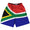 South Africa Country Flag Lacrosse Shorts Made In USA