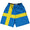 Sweden Country Flag Lacrosse Shorts Made In USA