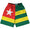 Togo Country Flag Lacrosse Shorts Made In USA