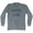 Alaska Goose Lake Mens Tri-Blend Long Sleeve Text T-shirt