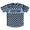 Blue & Black Custom Checkerboard Soccer Jersey