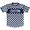 Navy & White Custom Checkerboard Soccer Jersey