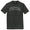 Custom Arched Ruckus Font Outline White Ink On Black Heather Mens Tri-Blend DTG T-Shirt