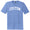 Custom Arched Ruckus Font Blue Heather Mens Tri-Blend DTG T-Shirt