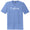 Custom Cursive Font Blue Heather Mens Tri-Blend DTG T-Shirt