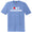 Custom I Heart Love Custom Text Blue Heather Mens Tri-Blend DTG T-Shirt