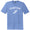 Custom Running Winged Foot Blue Heather Mens Tri-Blend DTG T-Shirt