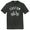 Custom Text Arched Over A Vintage Bike Black Heather Mens Tri-Blend DTG T-Shirt