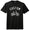 Custom Text Arched Over A Vintage Bike Black Solid Mens Tri-Blend DTG T-Shirt