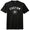 Custom Text Name Arched over Soccer Ball With Custom Number In Ball Black Solid Mens Tri-Blend DTG T-Shirt