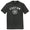 Custom Text Name Arched White Font With Custom Number In Basketball Black Heather Mens Tri-Blend DTG T-Shirt