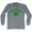 Delaware State Shamrock Tri-Blend Long Sleeve T-shirt