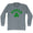 Georgia State Shamrock Tri-Blend Long Sleeve T-shirt
