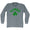 Illinois State Shamrock Tri-Blend Long Sleeve T-shirt