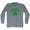 Indiana State Shamrock Tri-Blend Long Sleeve T-shirt