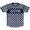 Navy Custom Checkerboard Soccer Jersey