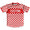 Red & White Custom Checkerboard Soccer Jersey