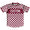 Red & White Custom Checkerboard Soccer Jersey