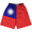 Taiwan Country Flag Lacrosse Shorts Made In USA