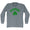 Vermont State Shamrock Tri-Blend Long Sleeve T-shirt
